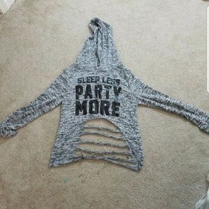 Sleep less party more crop top shirt